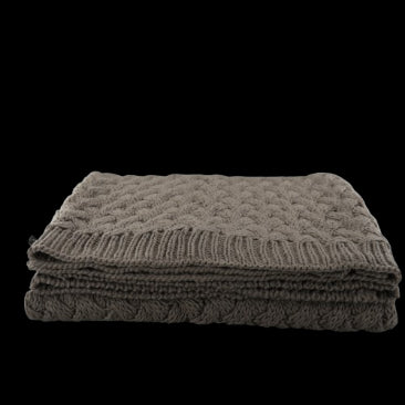 Ellie, Throw, L152xW127cm, Dark Grey (mörkgrå)/Elephant Grey/Dk Grey Melange
