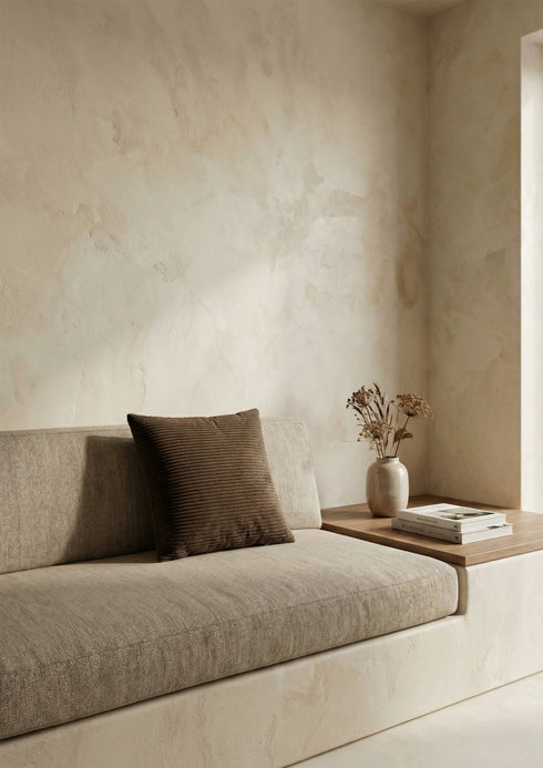 Form, Cushion cover, L45xW45cm, Taupe