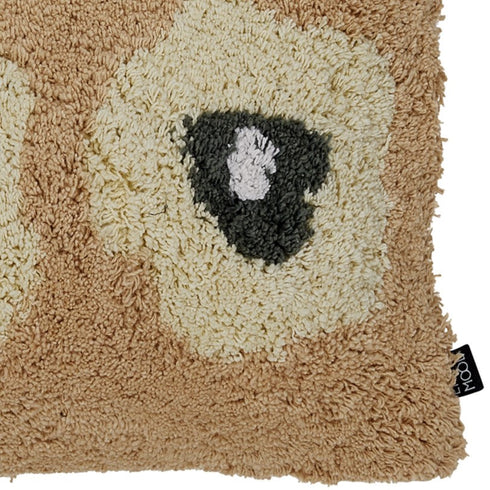 Poppy Cushion Cover, Burned Yellow/Soft Yellow/Forest Green/White