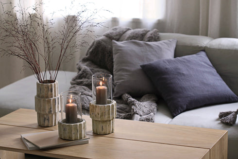 Lily Cushion Cover, Fog Grey