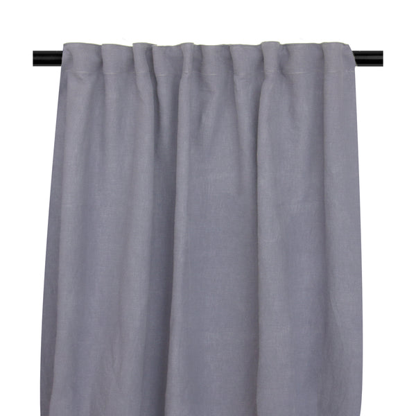 Lily, Curtain, 132x250 cm,  Fog Grey, MuLightiband, Unhemmed