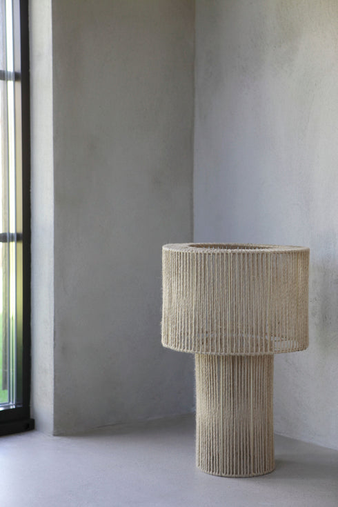 Tournelle, Lamp Shade, dia37xH57cm, Natural/Black