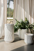 April, Pot, dia22xH21cm, Crisp White