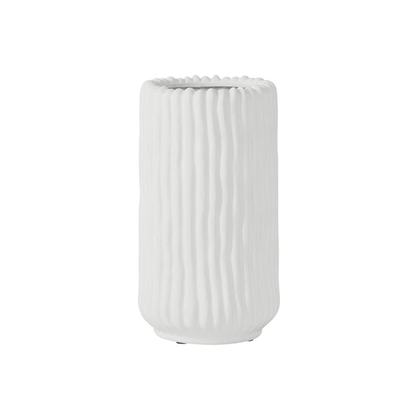 April, Vase, dia25,5xH45cm, Crisp White