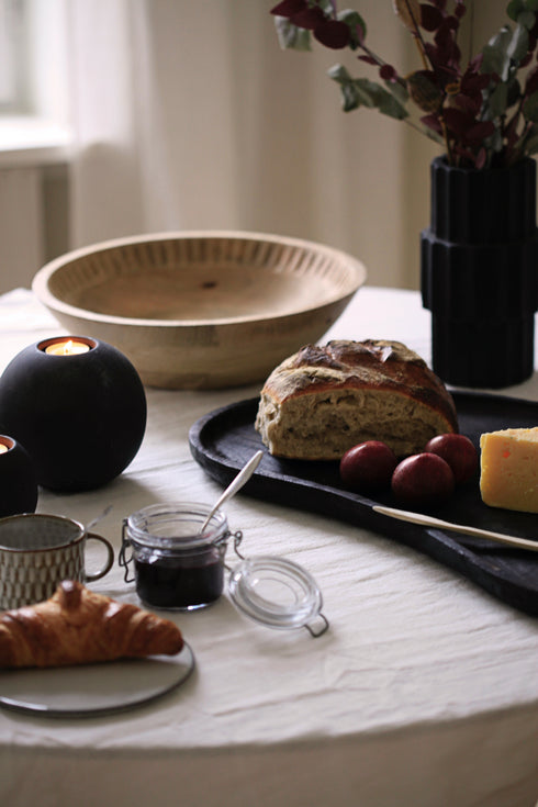 Pietro, Candle Holder, dia15xH14cm, Black