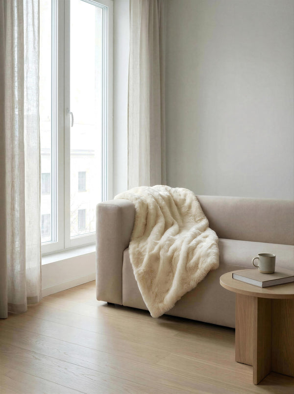 Dreamland, Throw, L150xW130cm, Off White Styled