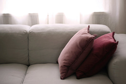 Freya Cushion Cover, Plum