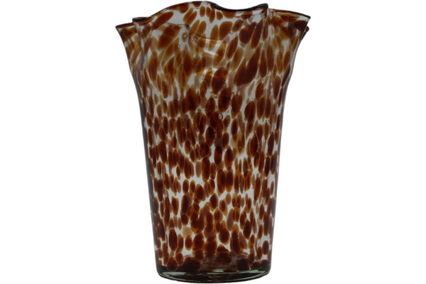 Fiesta, Vase, dia21xH23cm, White/Brown