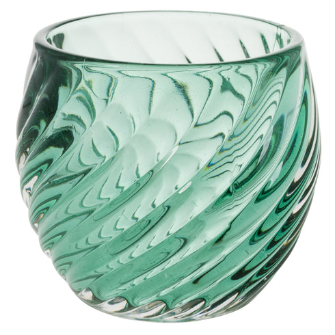 Vendela, Candle Holder, dia10xH8.5cm, Green