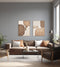Ellis, Painting, H120xW90xD3,8cm, Light brown Styled