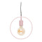 Sander, Hanging Lamp, H25xW25xD4.5cm, Light Rose