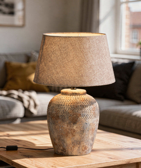Aurora, Lamp base, dia28.5xH49cm, Brown