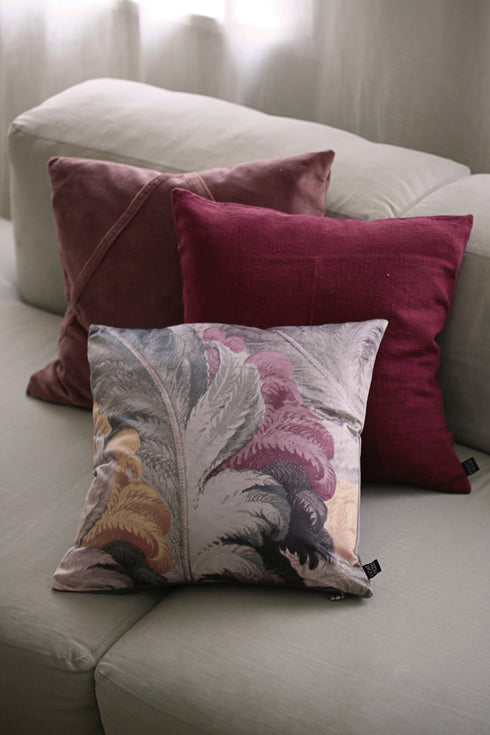 Lily Cushion Cover, Grape