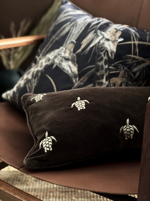 Galapagos, Cushion Cover, H30xW50cm, Taupe, Piping