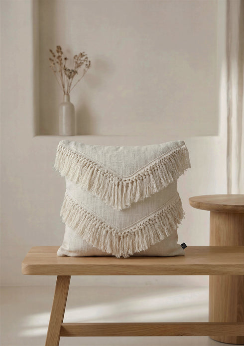 Fringles Cushion Cover, styled