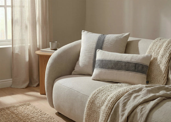Weaver Cushion Cover, styled