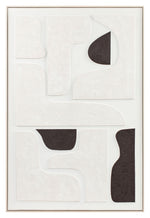 Cartus, 3D, Painting,  H120xW80xD4,5cm, Black/White