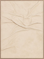 Stillness, Framed hand painting, H120xW90xD4.9cm, Off white